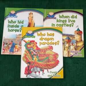 Lot Of 3 Hardcover "Ask Me Why" Books. History, Ancient Times, People And Places
